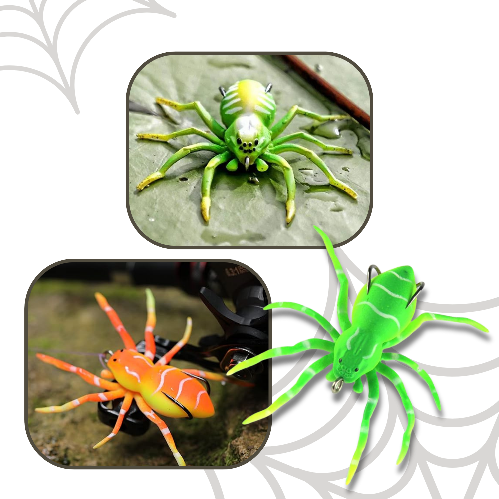 Appât de pêche en forme d'araignée à mouvements naturels