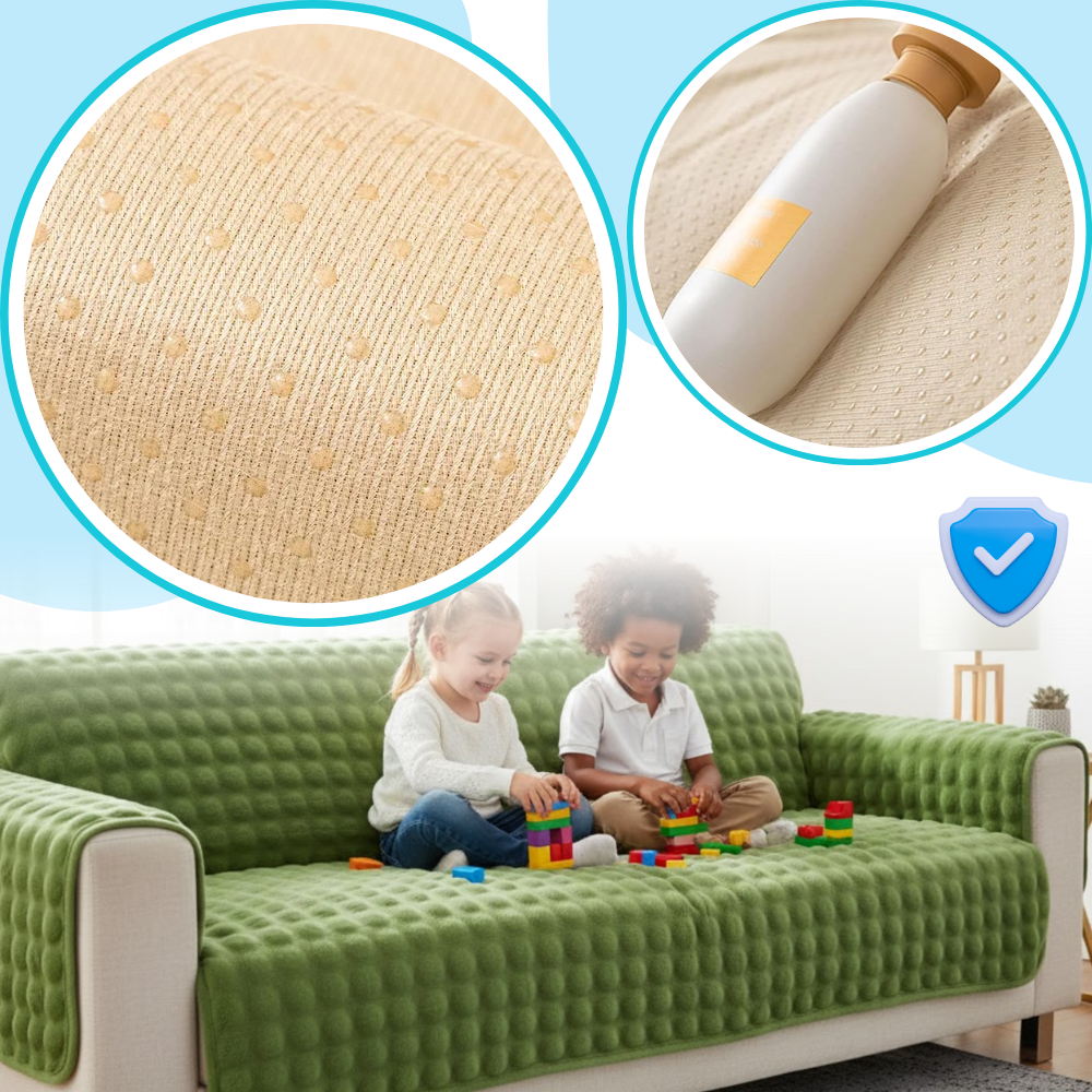 Housse antidérapante pour canapé en peluche douce