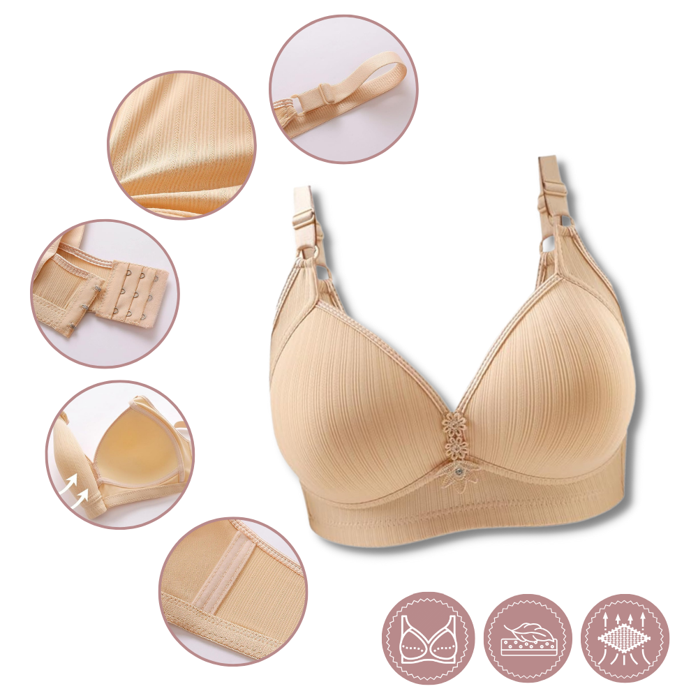 Soutien-gorge push-up sans fil grande taille