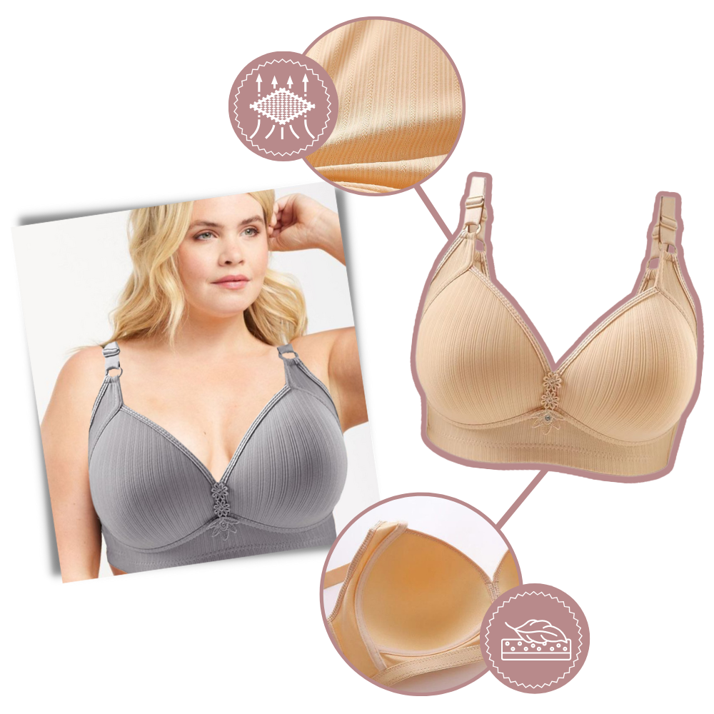 Soutien-gorge push-up sans fil grande taille