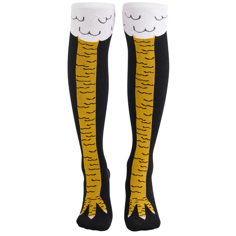 Chaussettes Motif Pattes de Poulet
