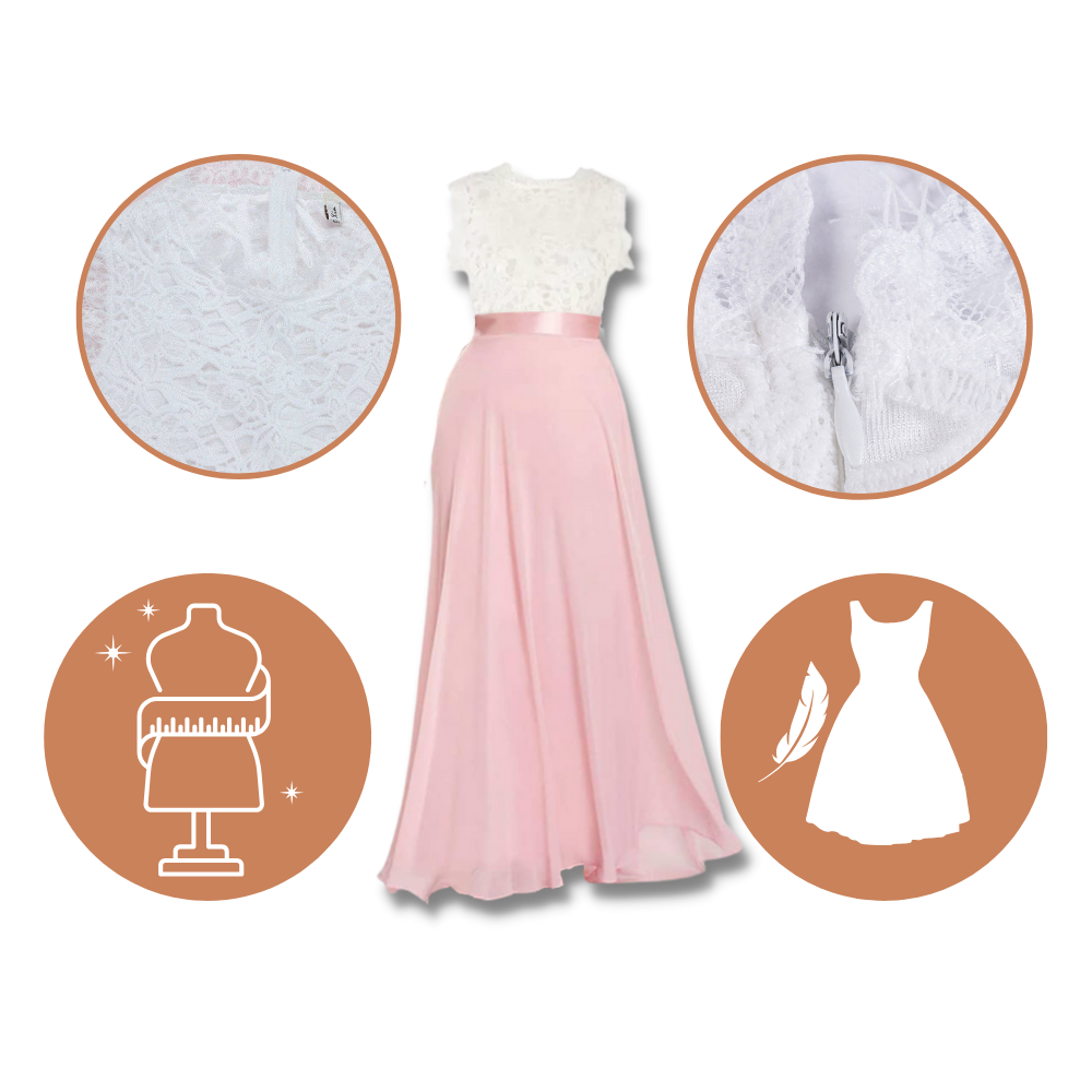 Robe en mousseline de dentelle Prairie Chic