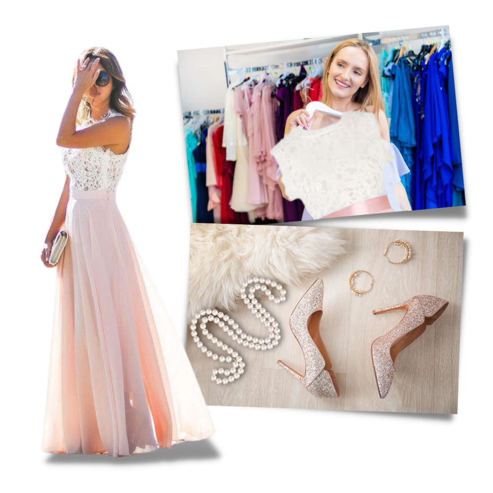 Robe en mousseline de dentelle Prairie Chic