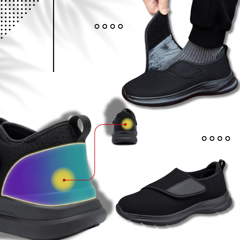 Chaussures pour pieds diabétiques à soulagement rapide du talon