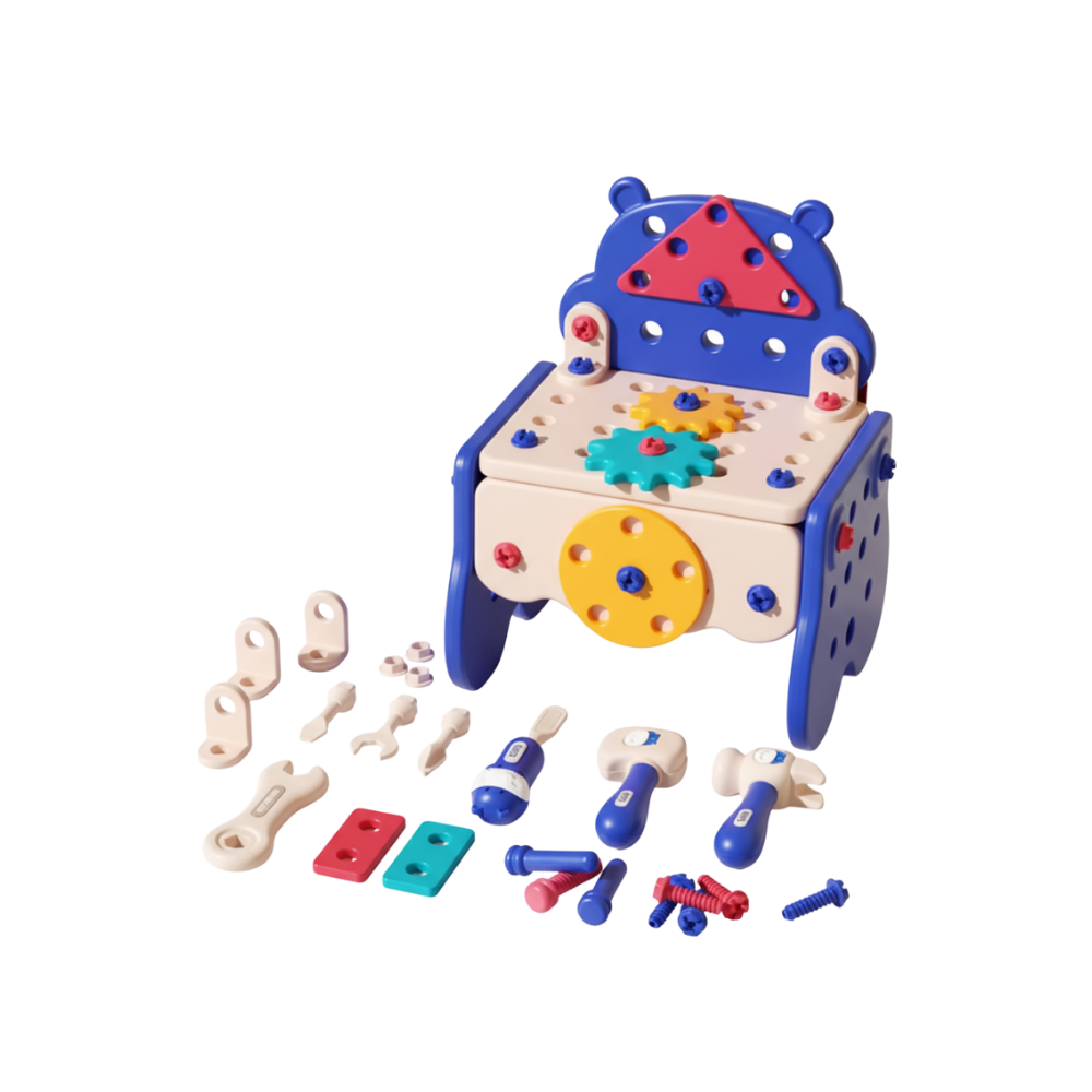 Jouet puzzle à vis avec boîte à outils bricolage