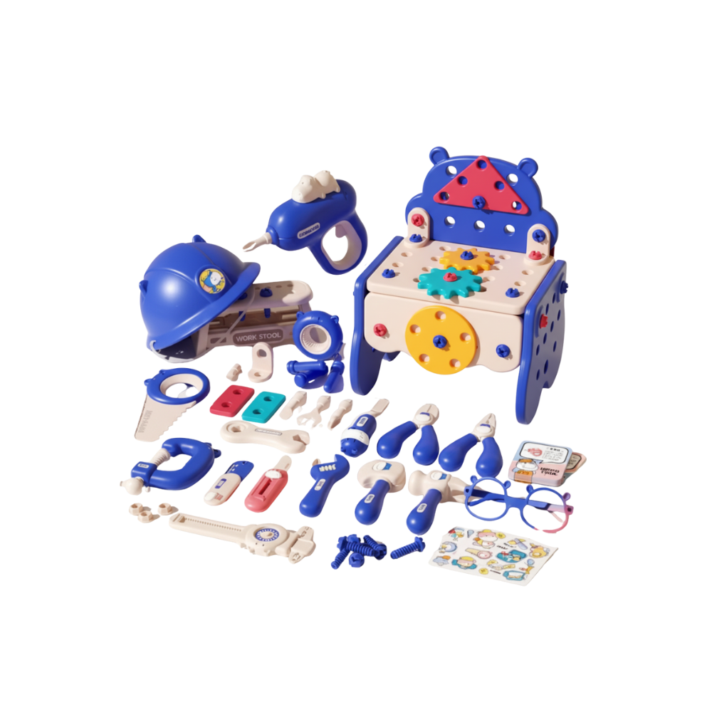 Jouet puzzle à vis avec boîte à outils bricolage