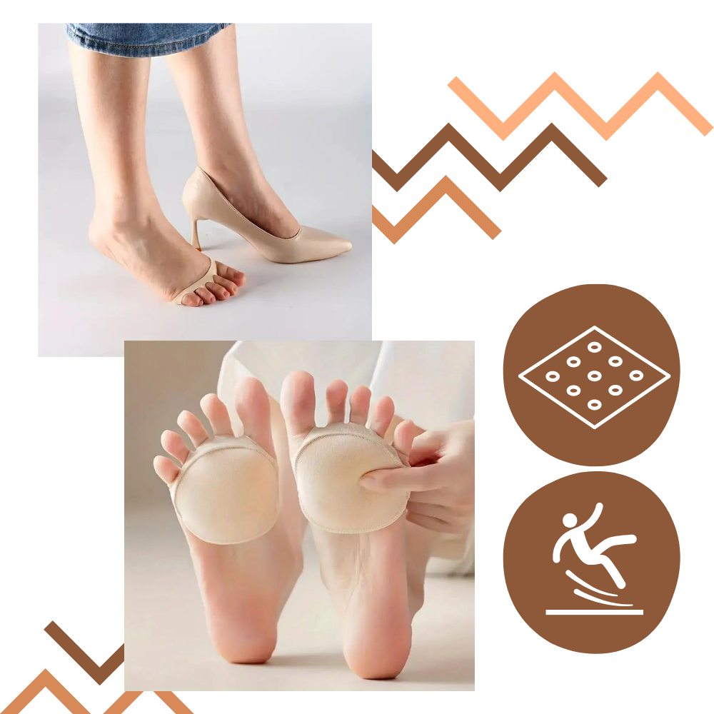 Coussinets pour pieds à absorption de chocs