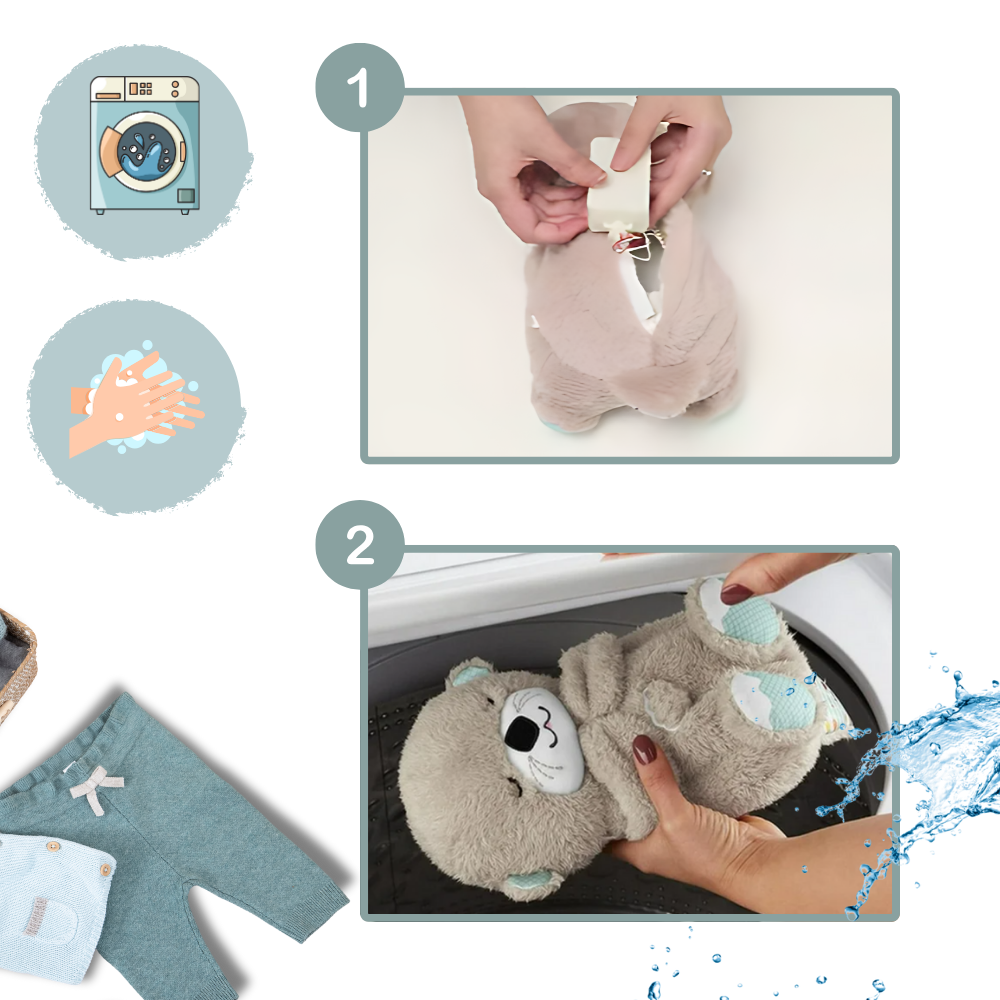Peluche loutre apaisante sensation utérus