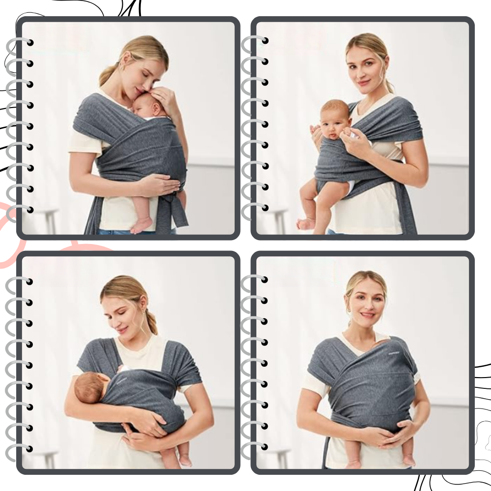 Porte-bébé ergonomique et respirant