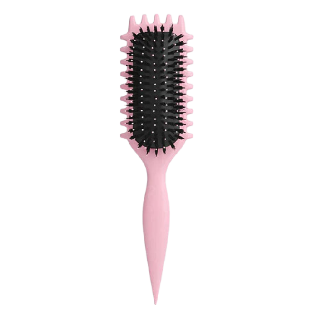 Brosse démêlante et définissante pour boucles