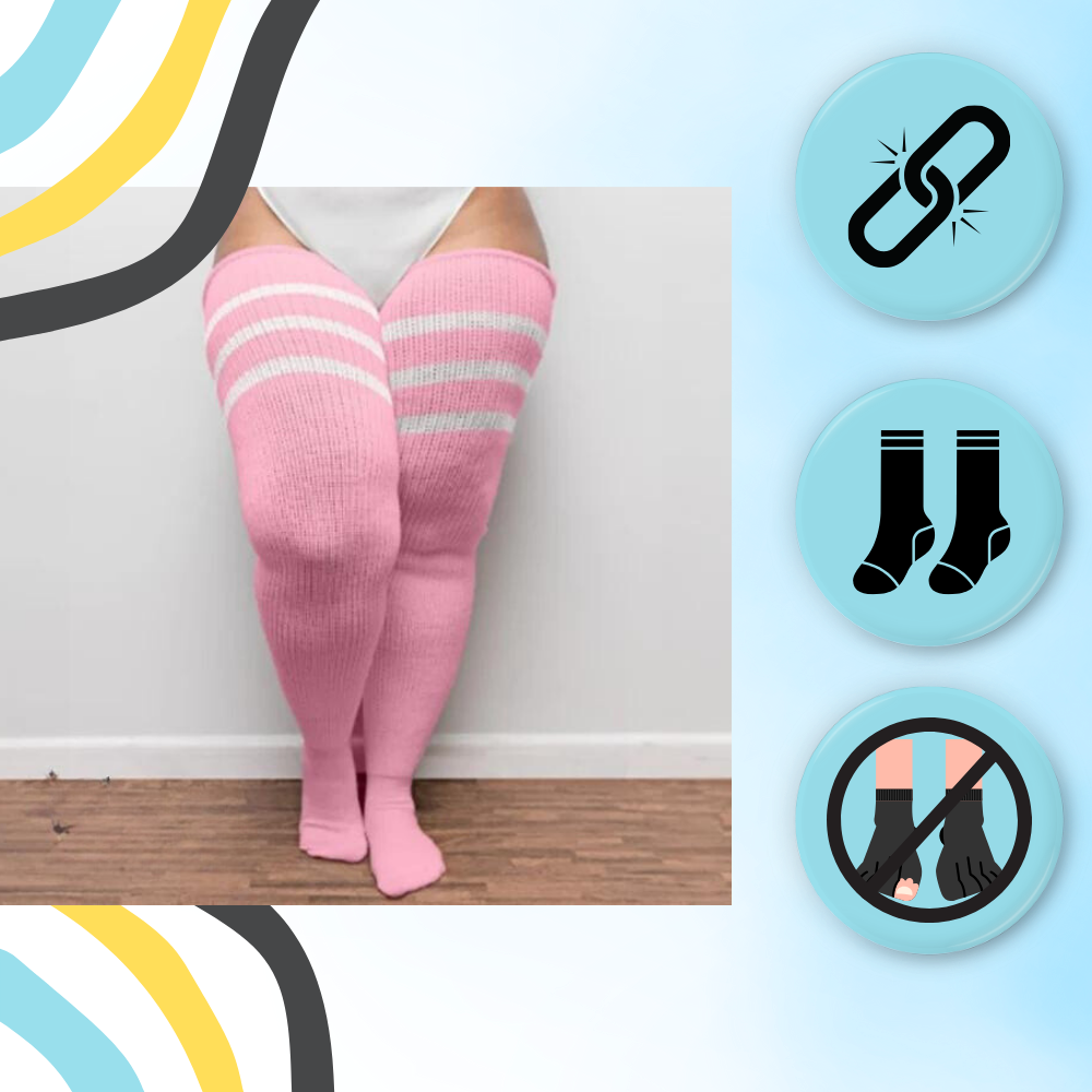 Chaussettes cuissardes renforcées pour femmes