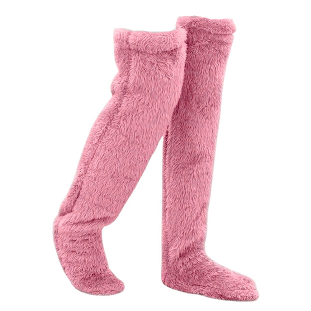 Chaussettes chauffantes longues et moelleuses