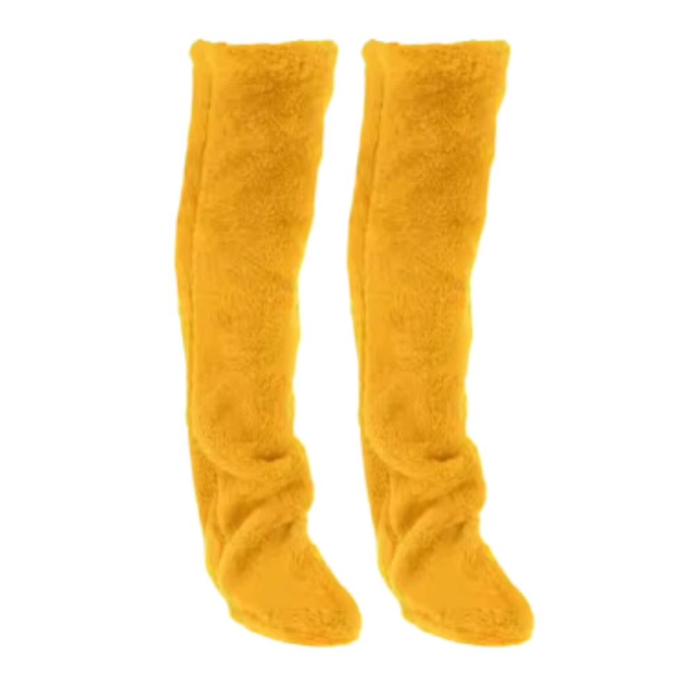 Chaussettes chauffantes longues et moelleuses