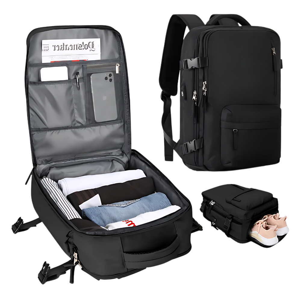 Sac à dos de voyage étanche à chargement USB