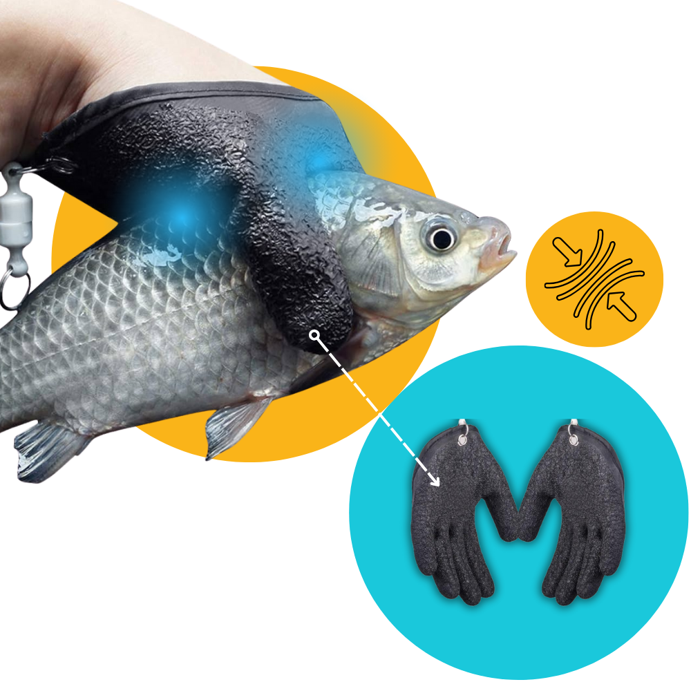 Gants de pêche résistants à l'usure